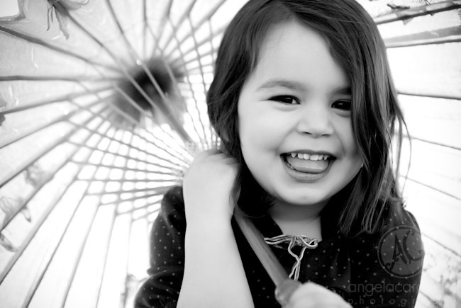 Fun With a Parasol and Tutu – Child Photography – Chandler, AZ